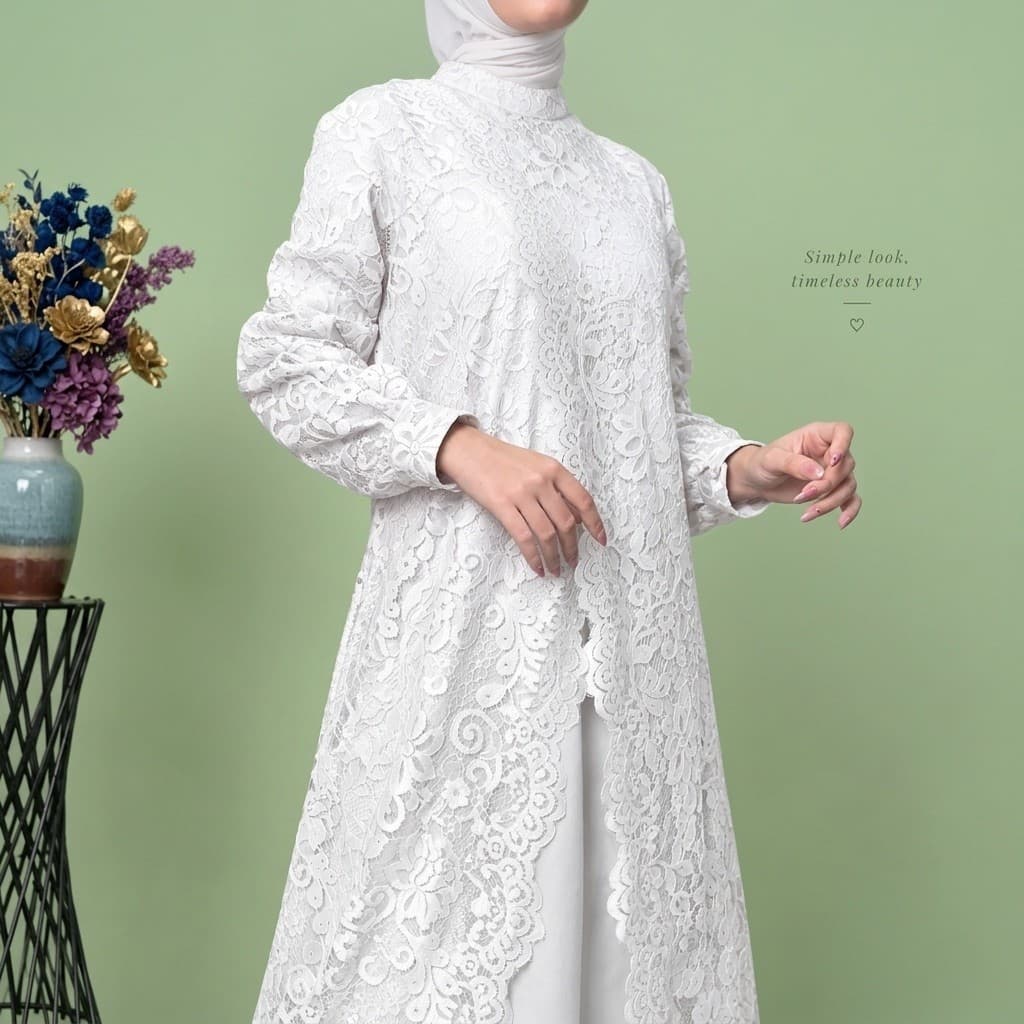 ADELLIA DRESS — PURE WHITE thumbnail 4