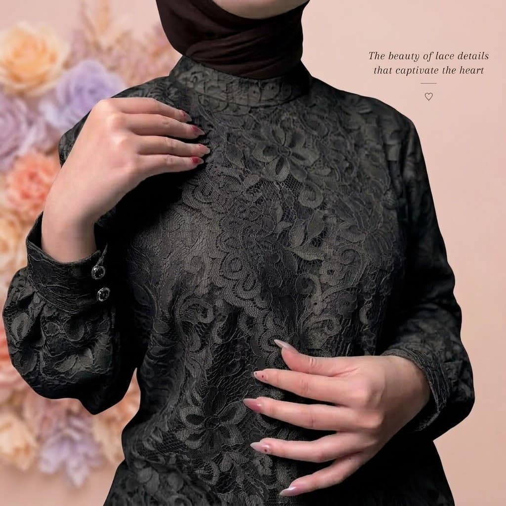 ADELLIA DRESS — ONYX BLACK thumbnail 4