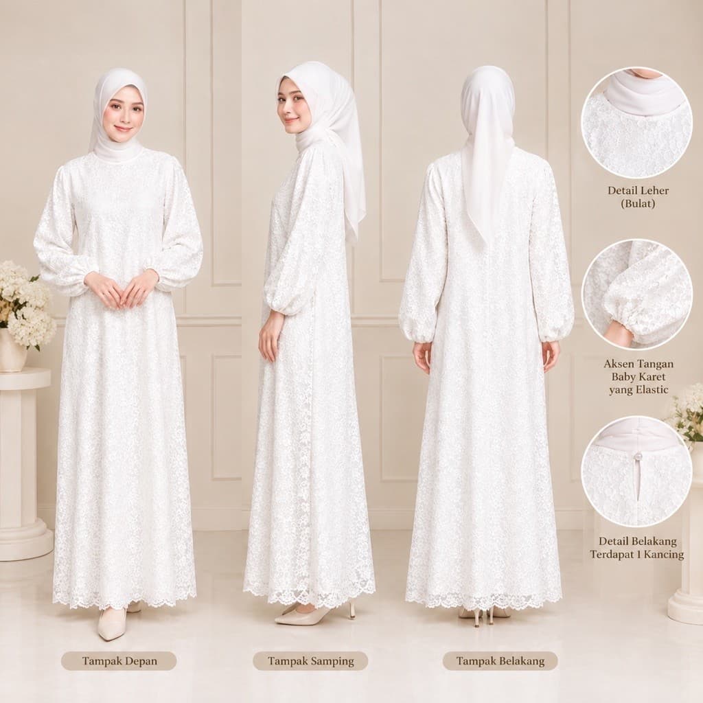 CALISTA KAFTAN — OFF-WHITE
