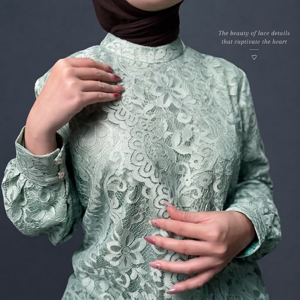 ADELLIA DRESS — OLD SAGE thumbnail 5