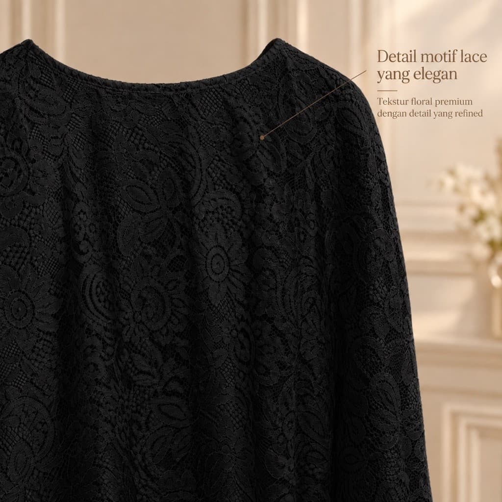 CALISTA KAFTAN — ONYX BLACK thumbnail 2