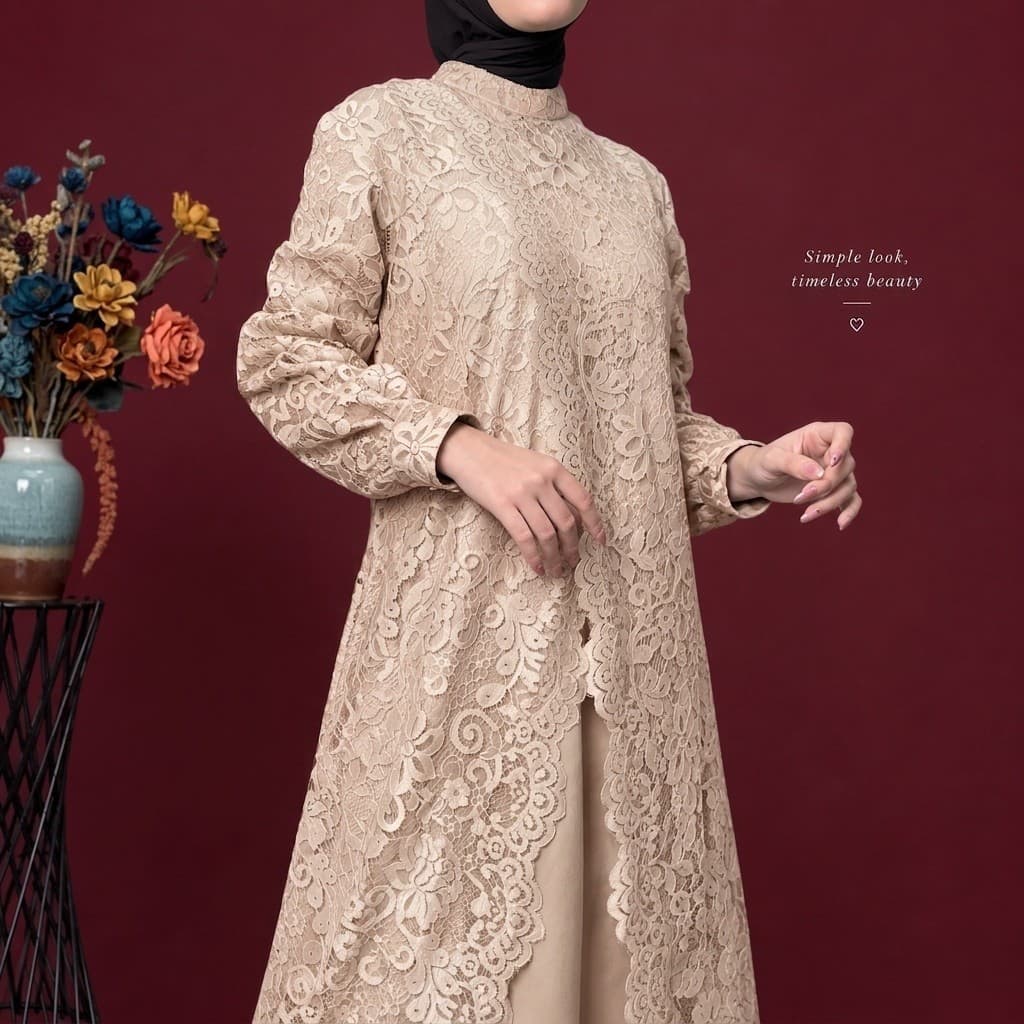 ADELLIA DRESS — SKIN NUDE thumbnail 3