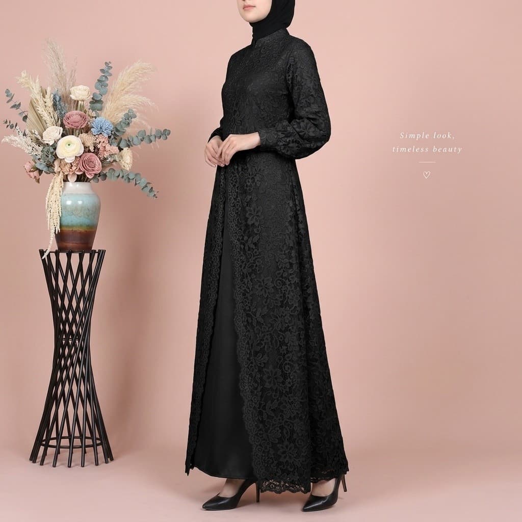 ADELLIA DRESS — ONYX BLACK thumbnail 5