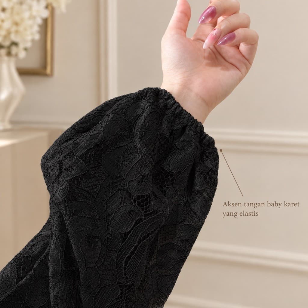 CALISTA KAFTAN — ONYX BLACK thumbnail 4