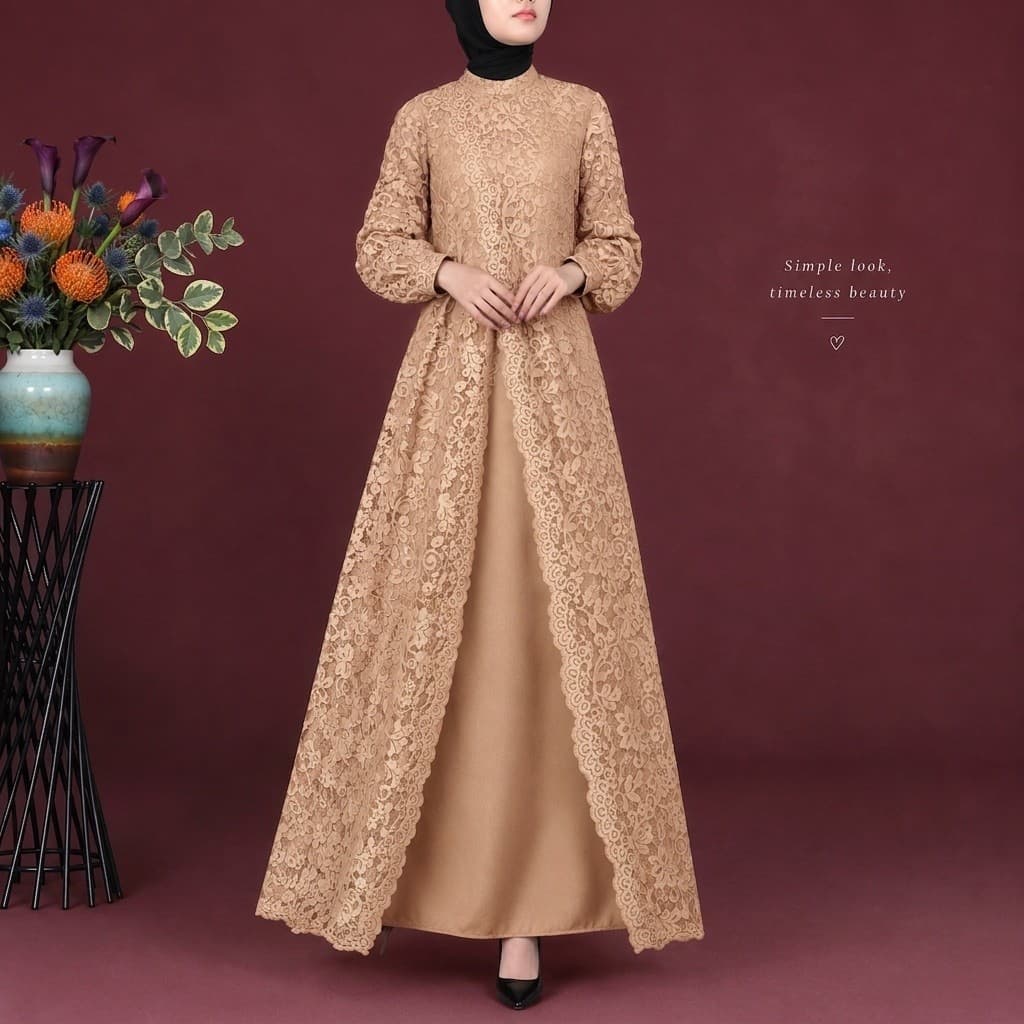 ADELLIA DRESS — SKIN NUDE thumbnail 2