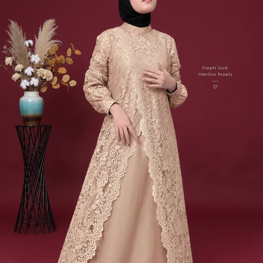 ADELLIA DRESS — SKIN NUDE thumbnail 5