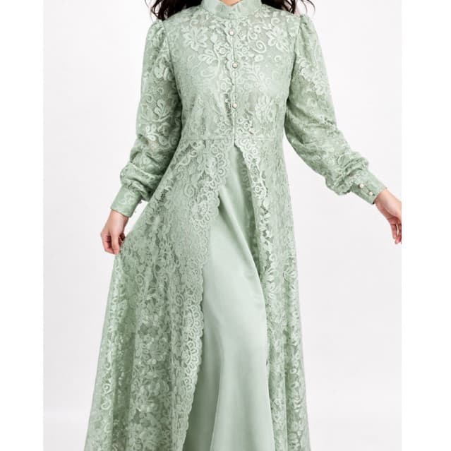 AURELIA DRESS — OLD SAGE thumbnail 5